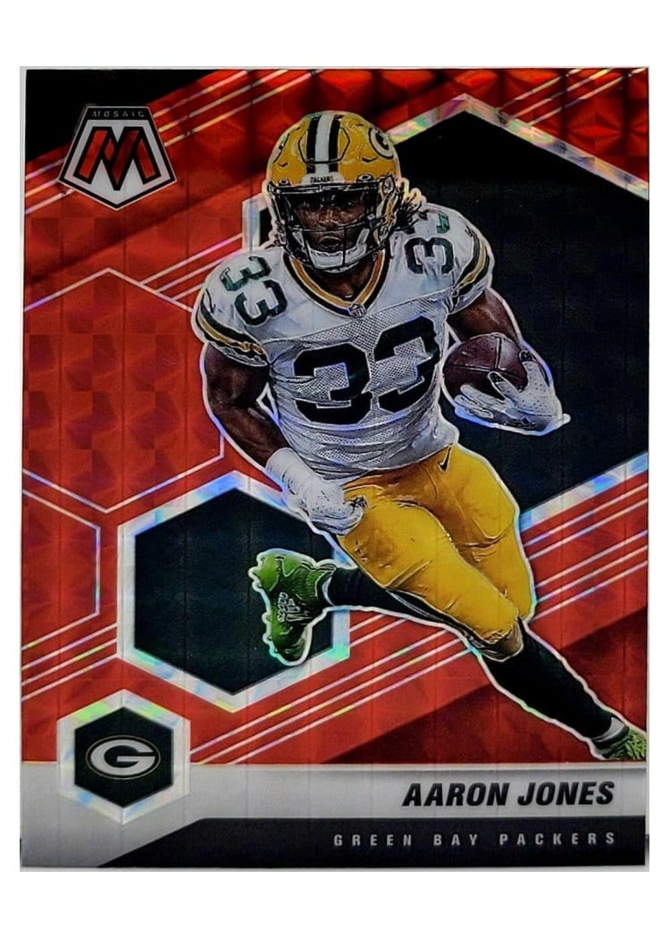 2021 Panini Mosaic Base Set Aaron Jones #81 card
