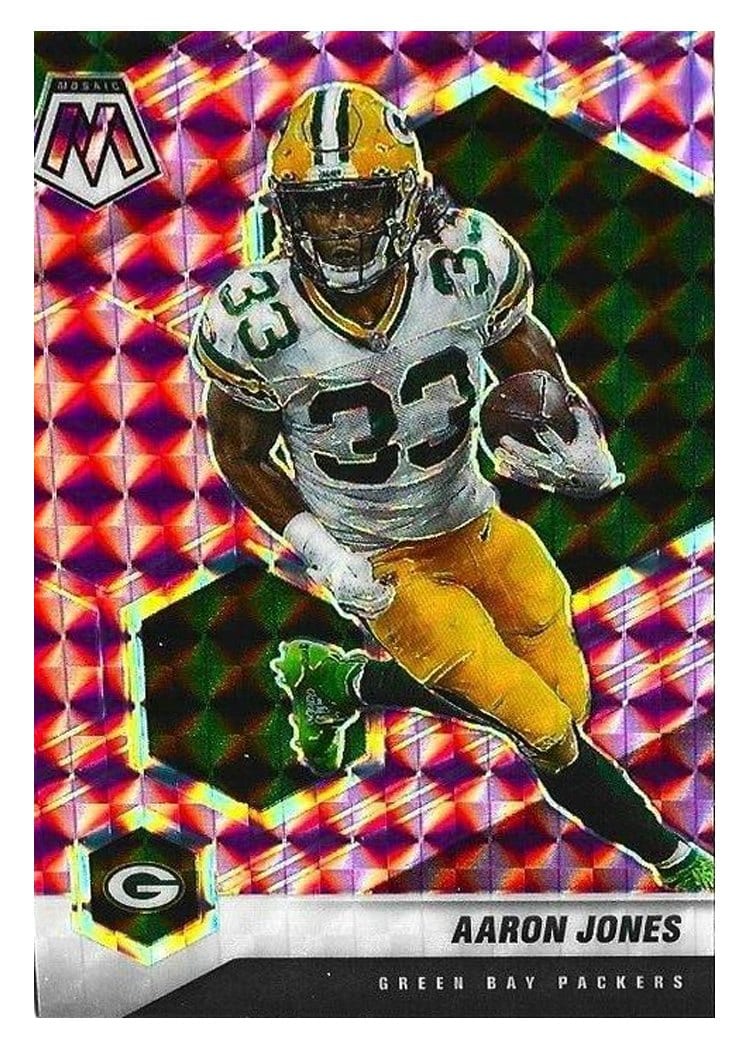 2021 Panini Mosaic Base Set Aaron Jones #81 card