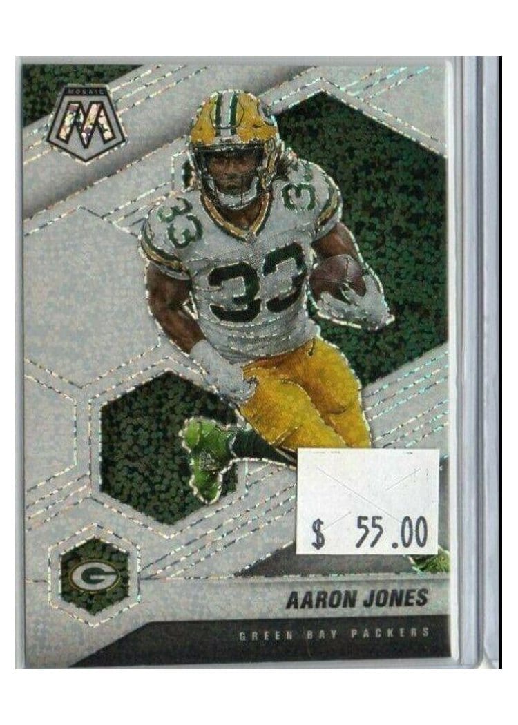 2021 Panini Mosaic Base Set Aaron Jones #81 card