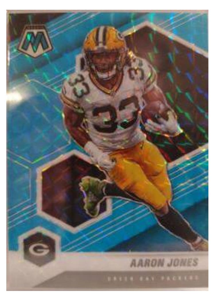 2021 Panini Mosaic Base Set Aaron Jones #81 card