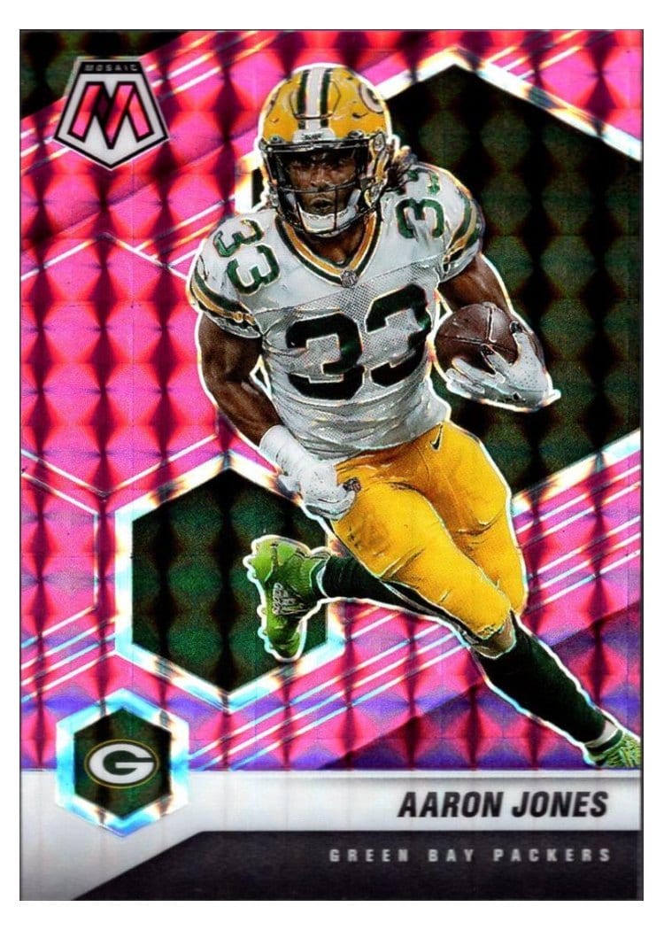 2021 Panini Mosaic Base Set Aaron Jones #81 card