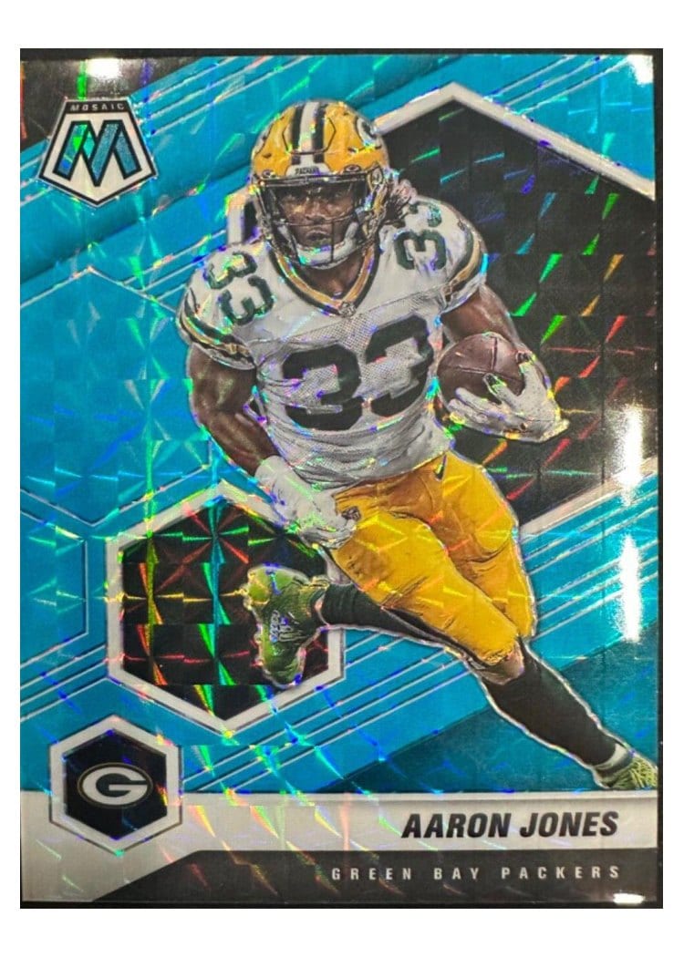 2021 Panini Mosaic Base Set Aaron Jones #81 card
