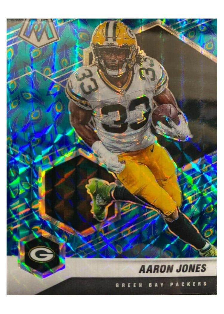 2021 Panini Mosaic Base Set Aaron Jones #81 card