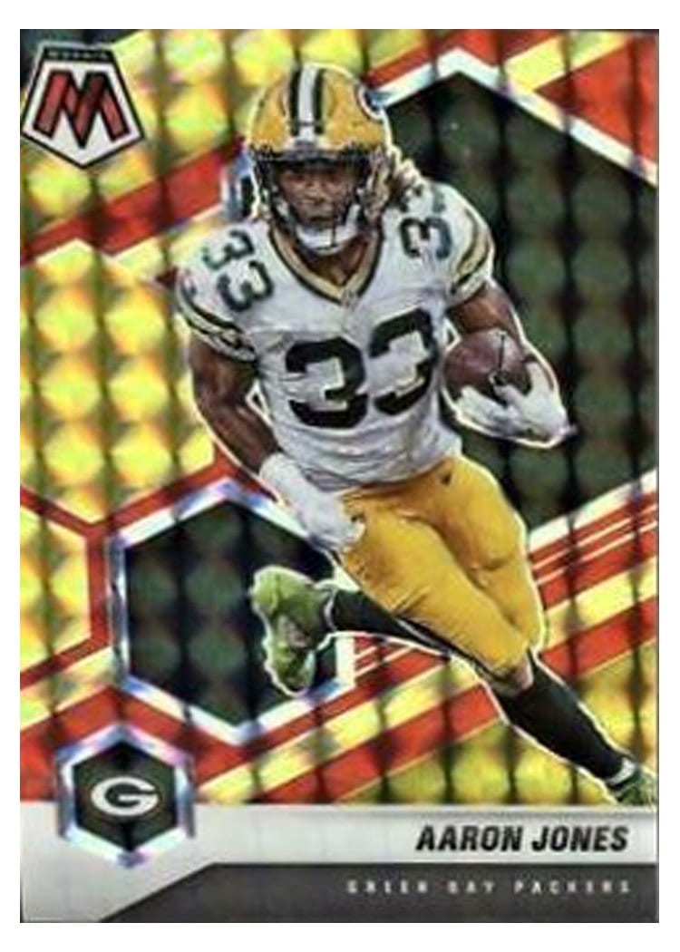 2021 Panini Mosaic Base Set Aaron Jones #81 card