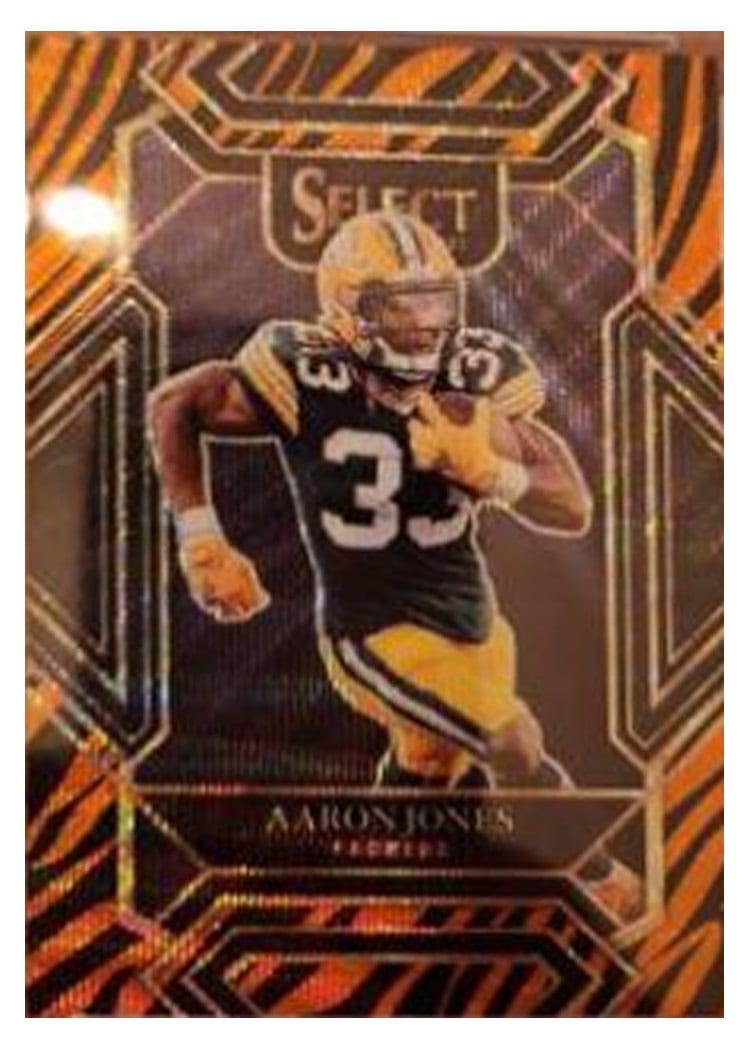 2021 Panini Select Base Set Aaron Jones Tiger #214 card