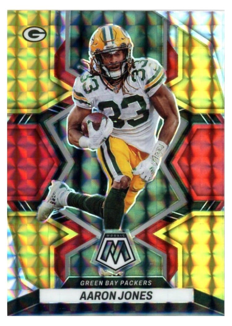 2022 Panini Mosaic Base Set Aaron Jones #70 card