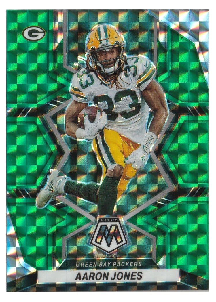 2022 Panini Mosaic Base Set Aaron Jones #70 card