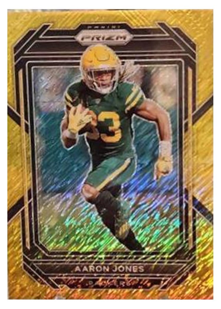 2022 Panini Prizm Base Set Aaron Jones #104 card