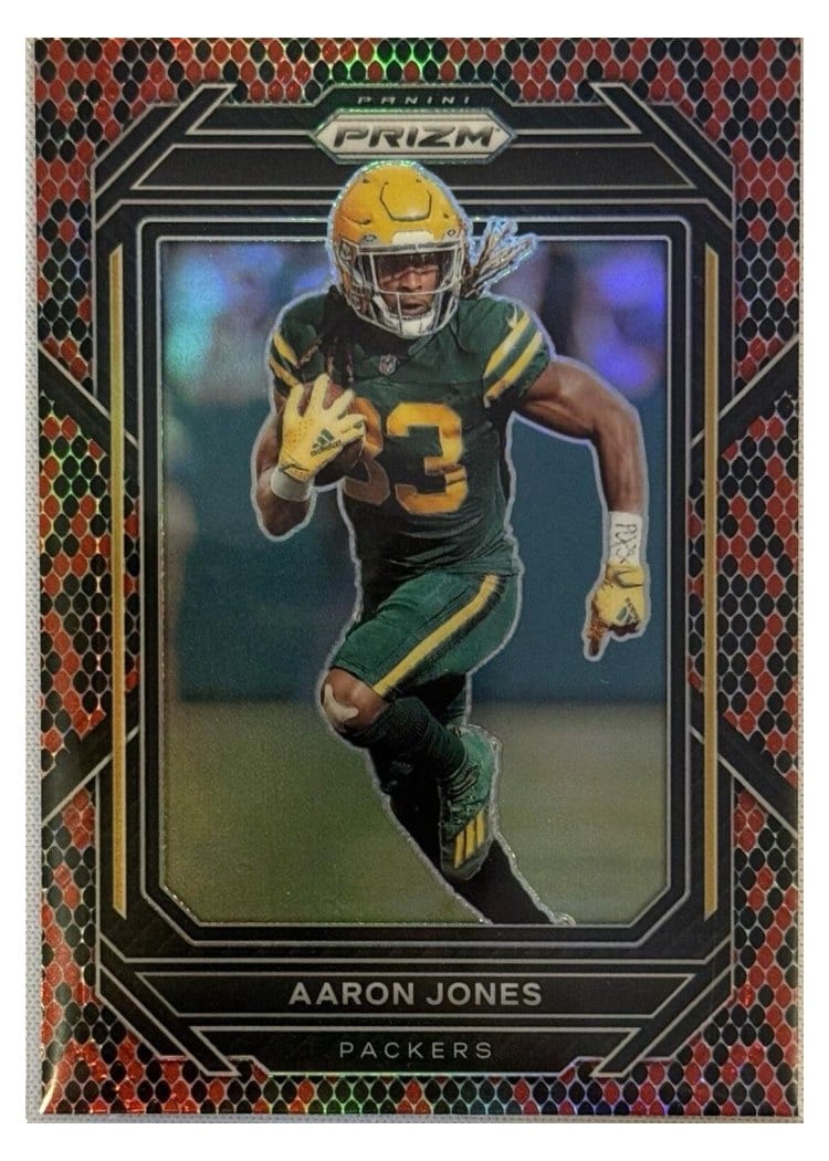 2022 Panini Prizm Base Set Aaron Jones #104 card