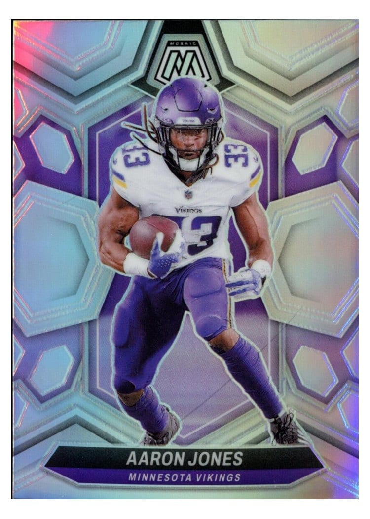 2024 Panini Mosaic Base Set Aaron Jones Silver #142 card