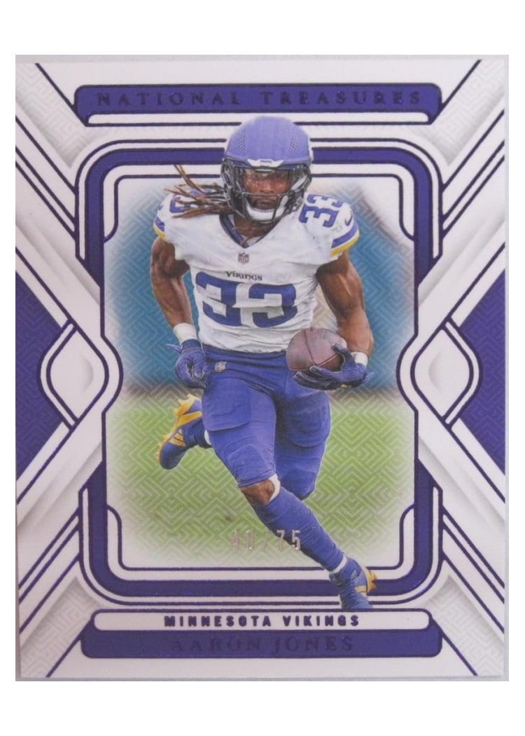 2024 Panini National Treasures Base Set Aaron Jones #65 card