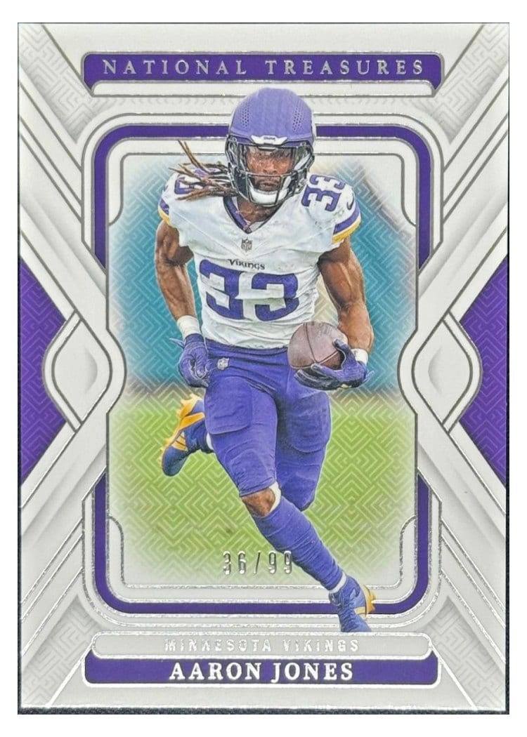 2024 Panini National Treasures Base Set Aaron Jones #65 card