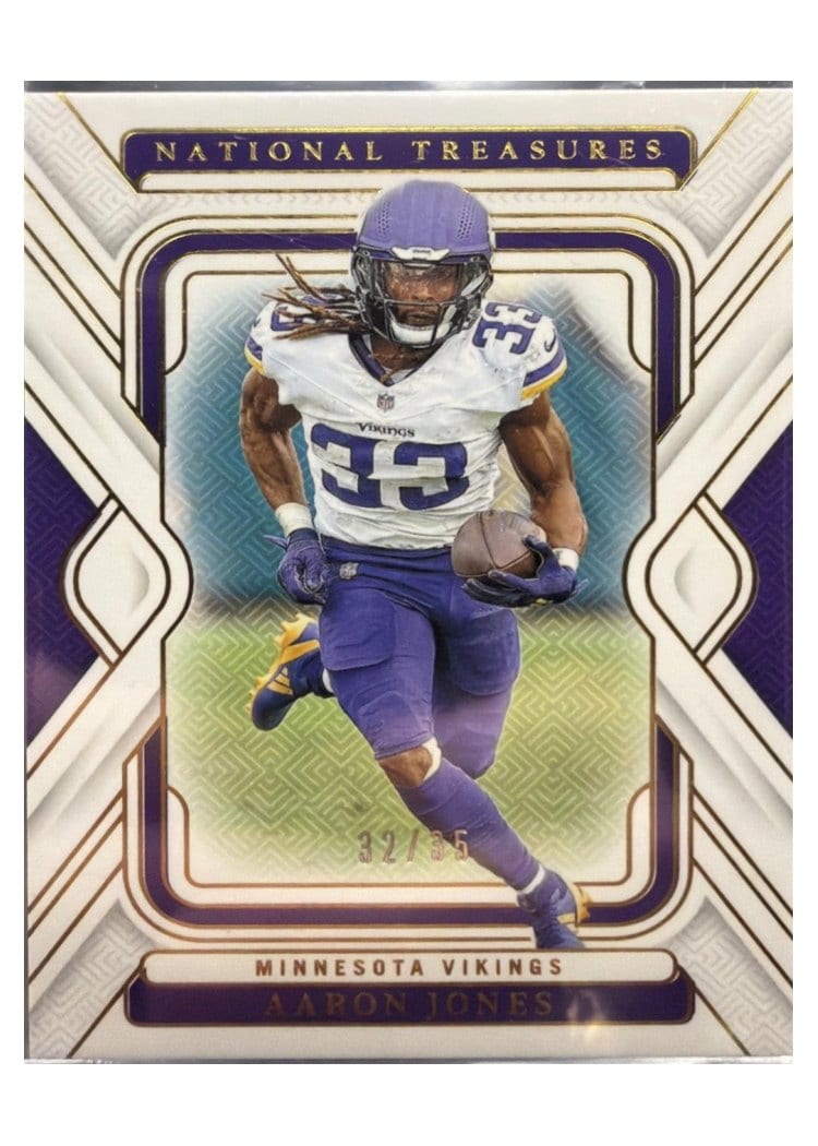 2024 Panini National Treasures Base Set Aaron Jones #65 card