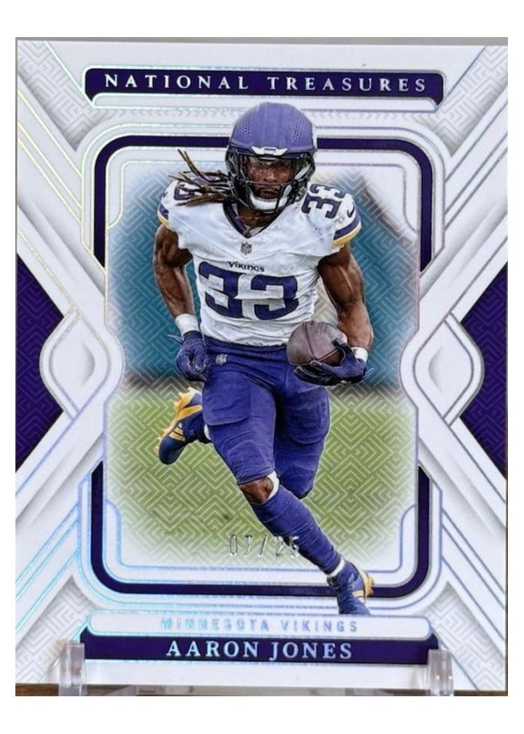 2024 Panini National Treasures Base Set Aaron Jones #65 card