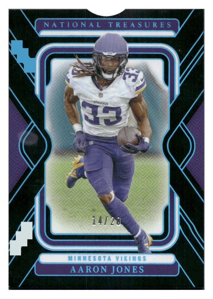 2024 Panini National Treasures Base Set Aaron Jones #65 card