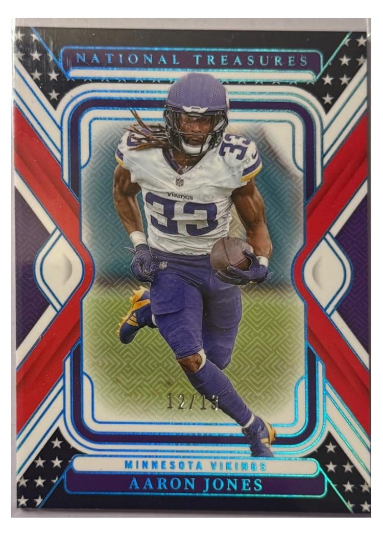 2024 Panini National Treasures Base Set Aaron Jones #65 card