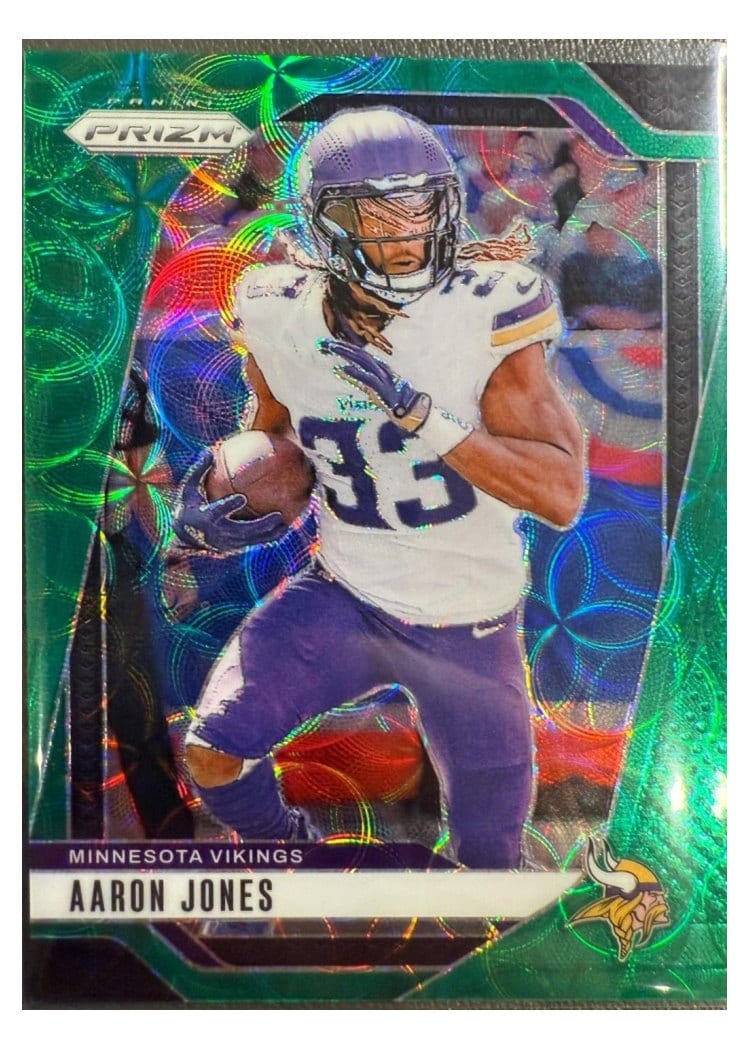 2024 Panini Prizm Base Set Aaron Jones #186 card