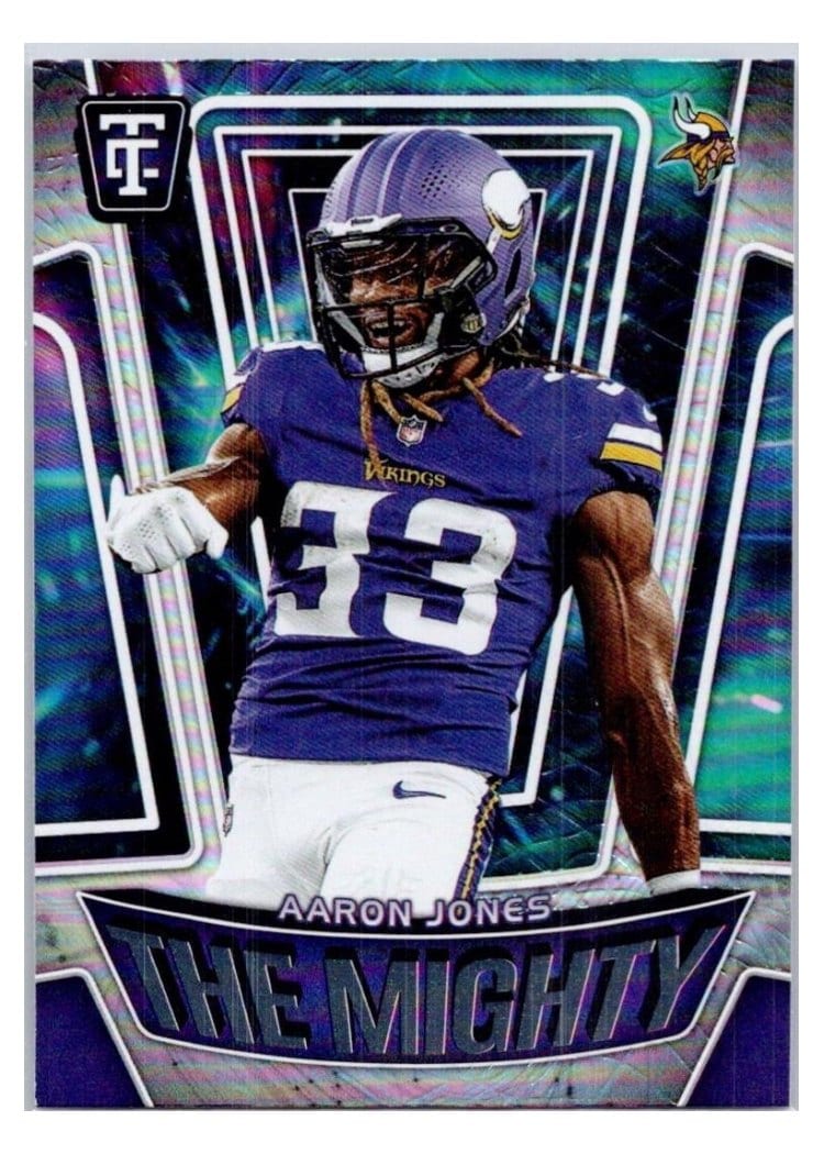2024 Panini Totally Certified The Mighty Aaron Jones #14 card