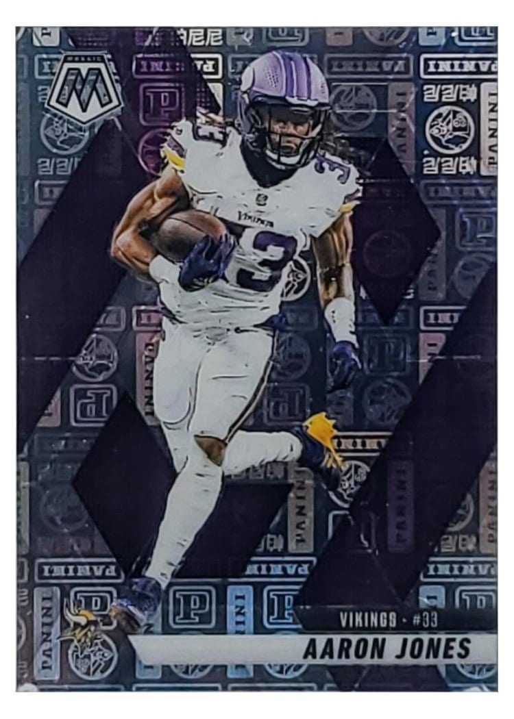 2025 Panini Mosaic Base Set Aaron Jones #128 card