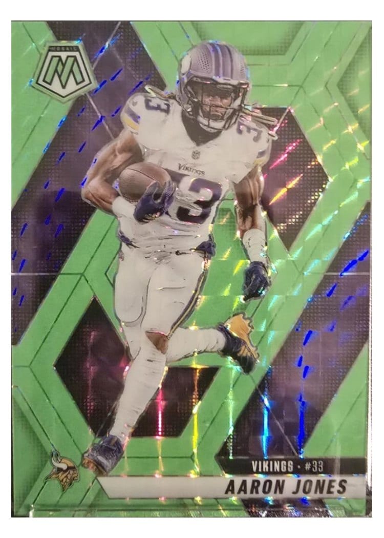 2025 Panini Mosaic Base Set Aaron Jones #128 card