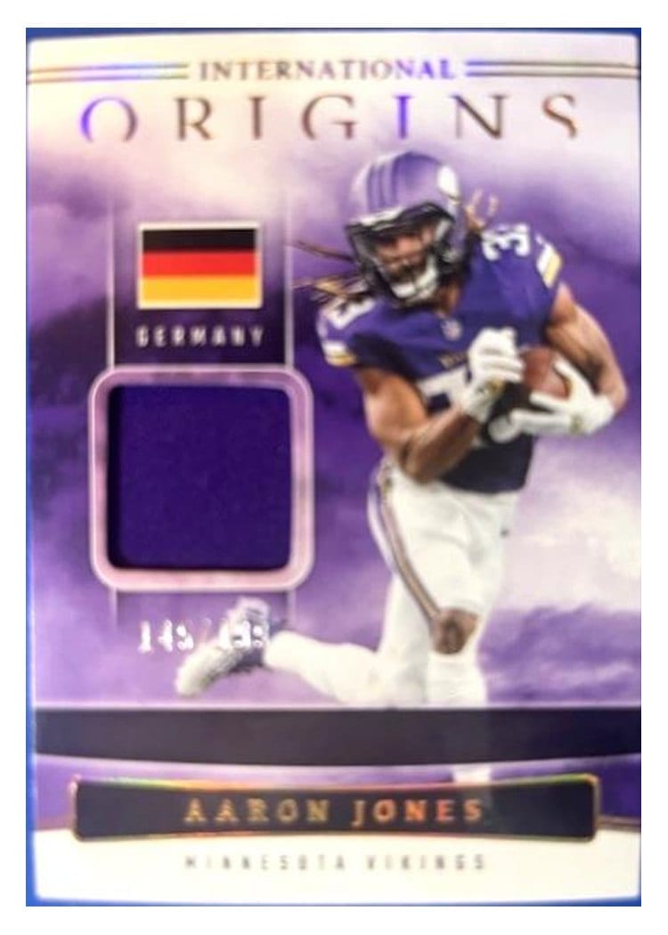 2025 Panini Origins International Origins Relics Aaron Jones #11 card
