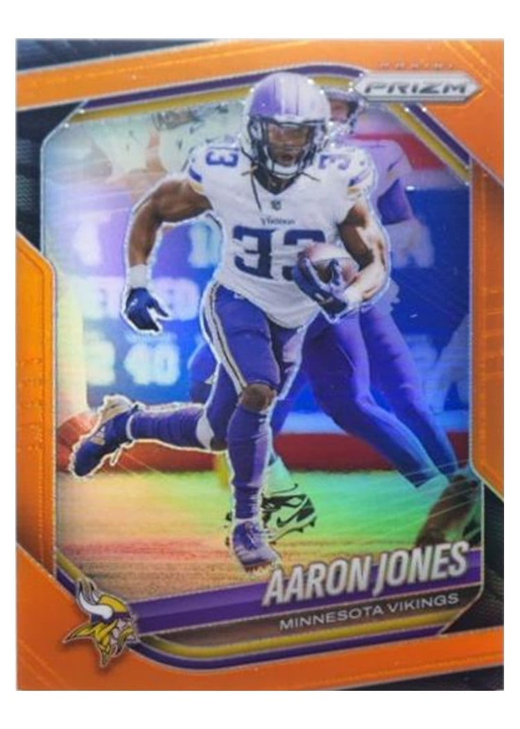 2025 Panini Prizm Base Set Aaron Jones Orange #7 card
