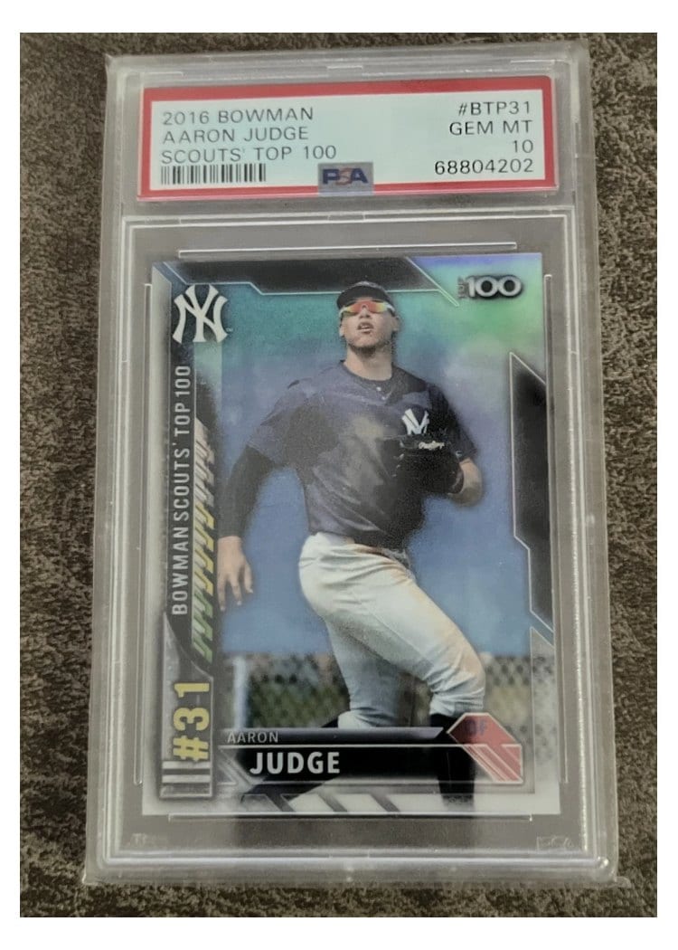 2016 Bowman Scouts Top 100 Aaron Judge #BTP-31 card