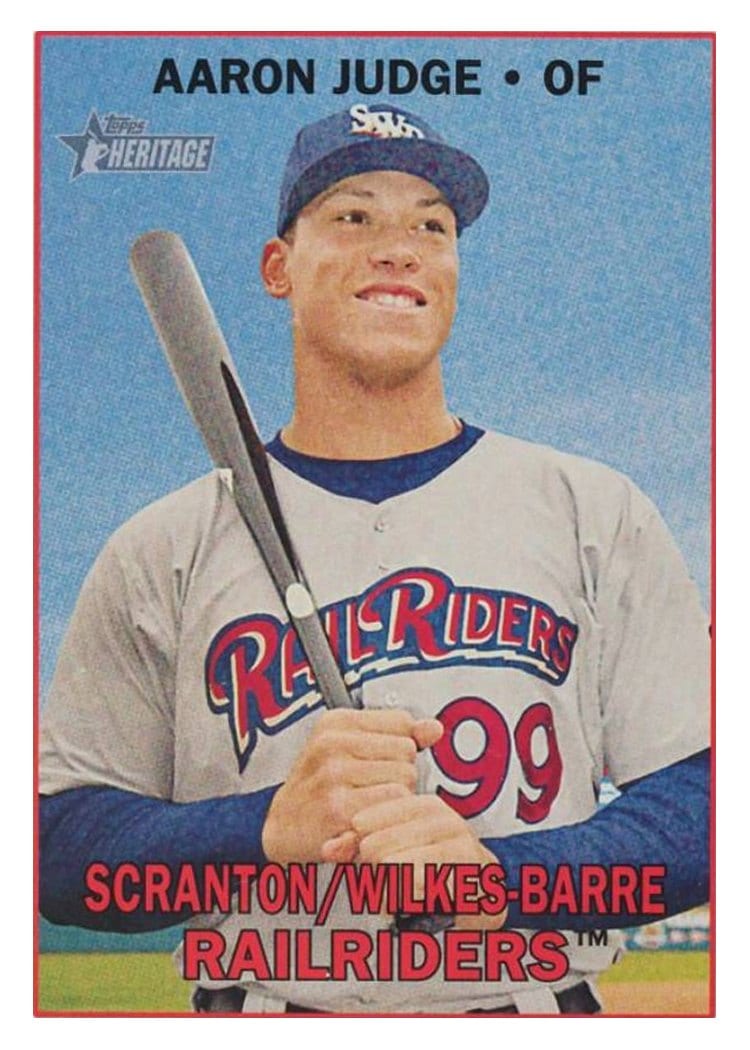 2016 Topps Heritage Minor League Base Set Aaron Judge #210 card