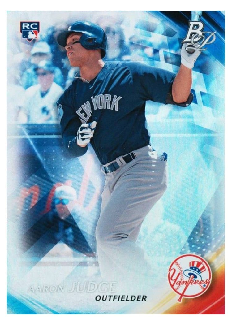 2017 Bowman Platinum Base Set Aaron Judge #91 card