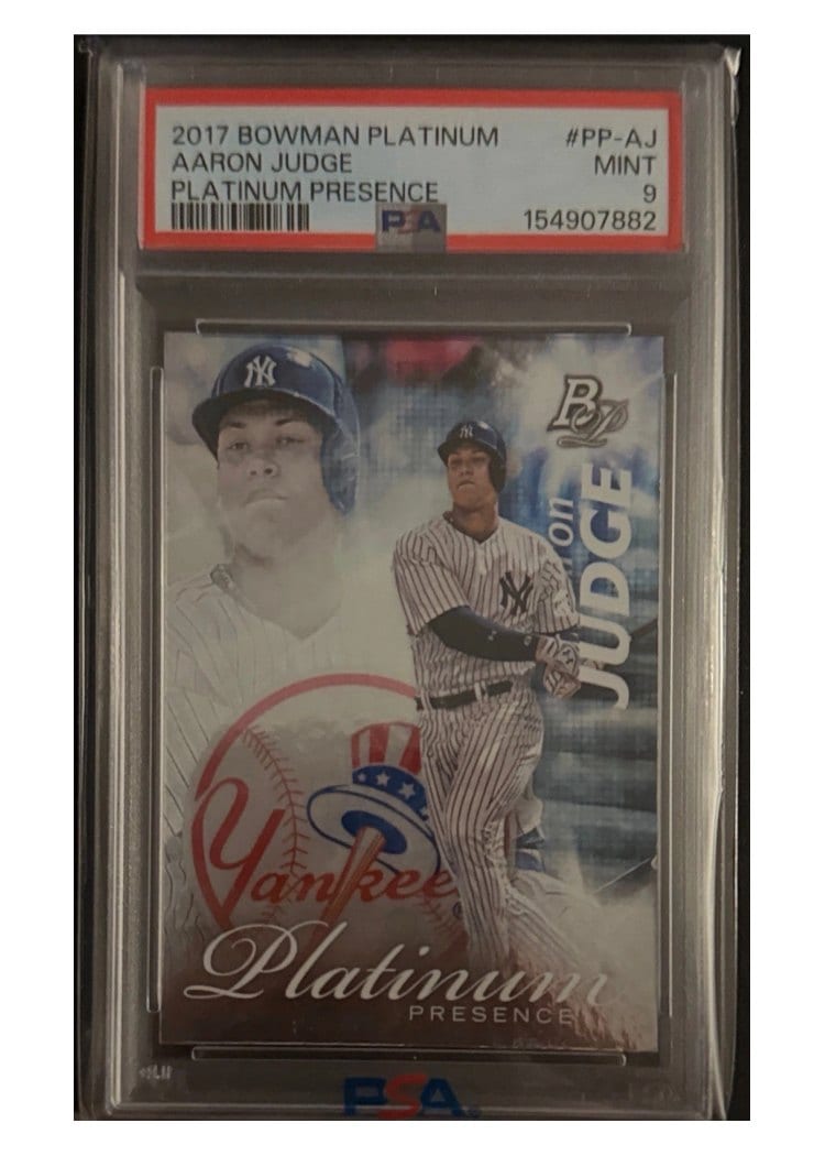 2017 Bowman Platinum Presence Aaron Judge #PP-AJ card