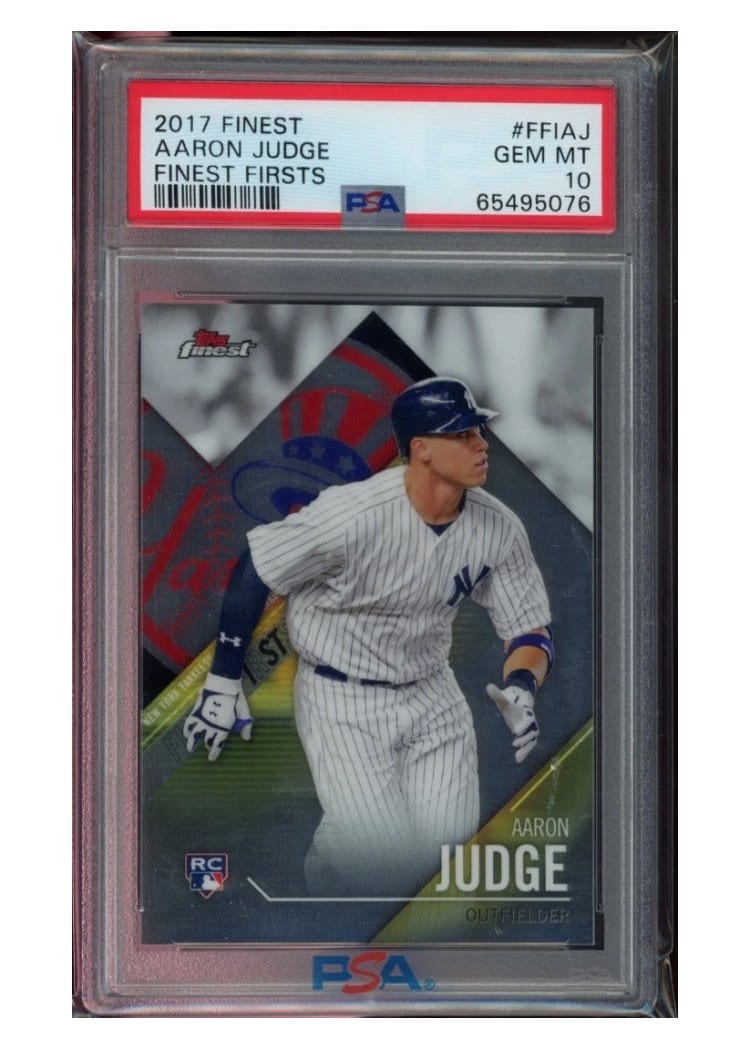 2017 Finest Firsts Aaron Judge #FFI-AJ card