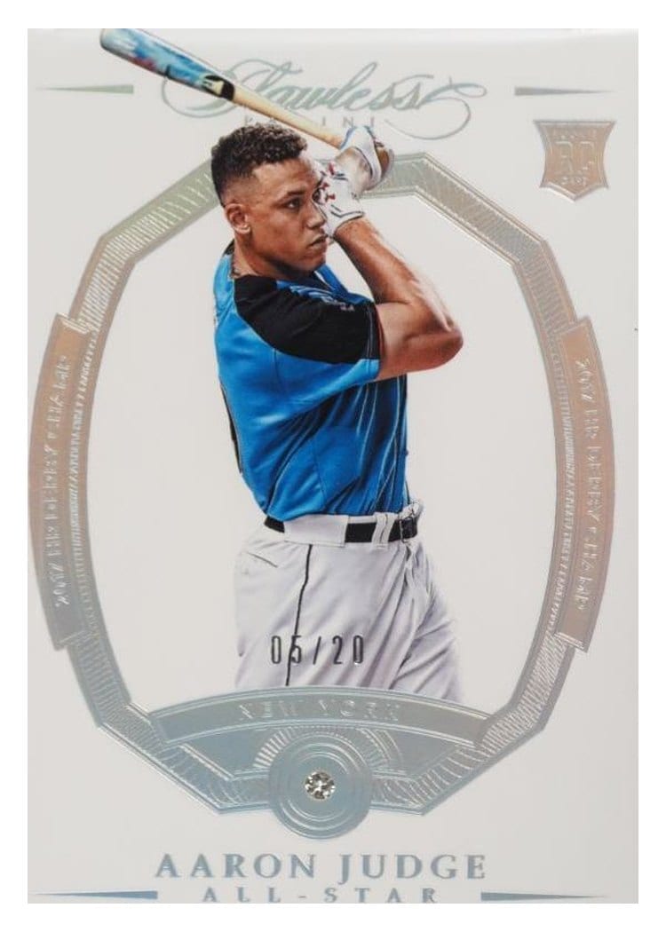 2017 Panini Flawless Base Set Aaron Judge #104 card
