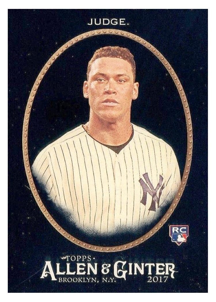 2017 Topps Allen & Ginter X Base Set Aaron Judge #172 card
