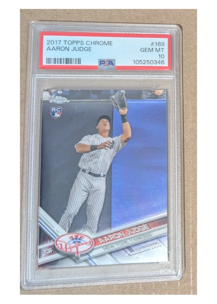 2017 Topps Chrome Base Set Aaron Judge #169 card