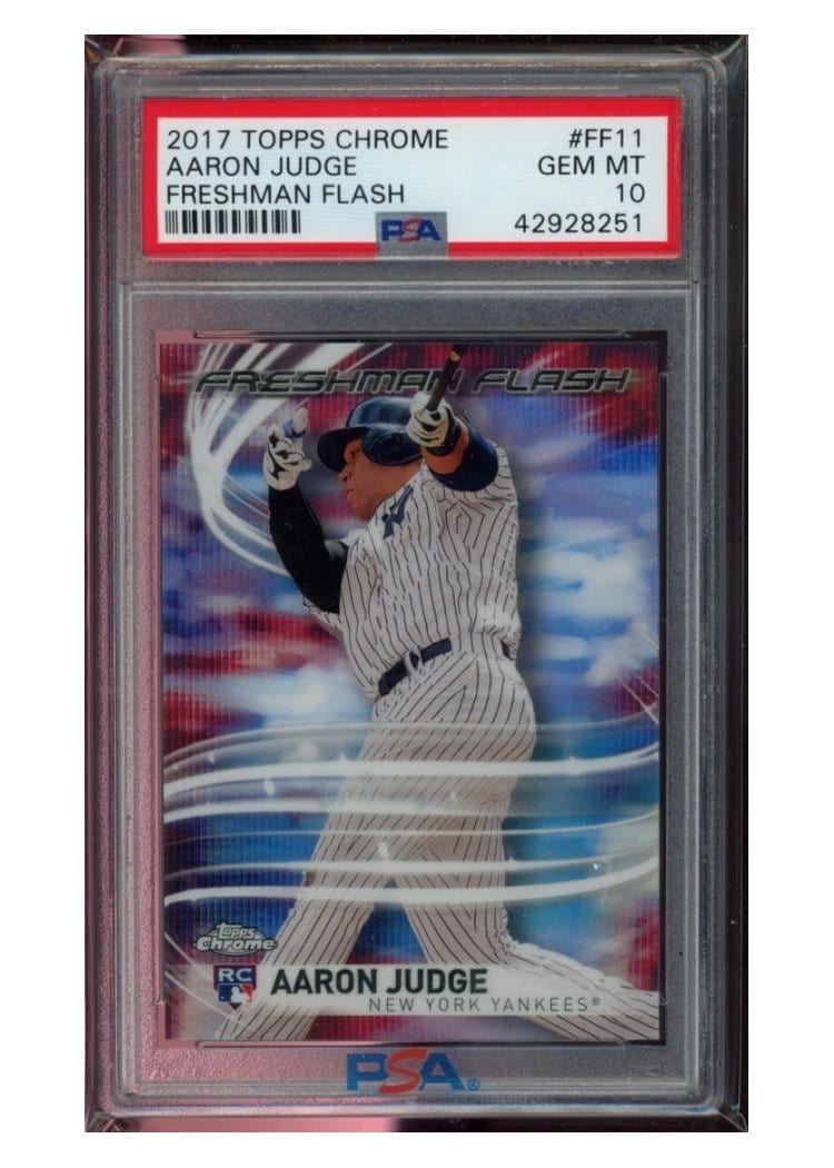 2017 Topps Chrome Freshman Flash Aaron Judge #FF-11 card