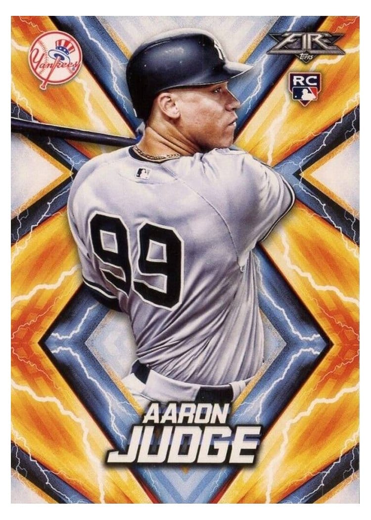 2017 Topps Fire Base Set Aaron Judge #62 card