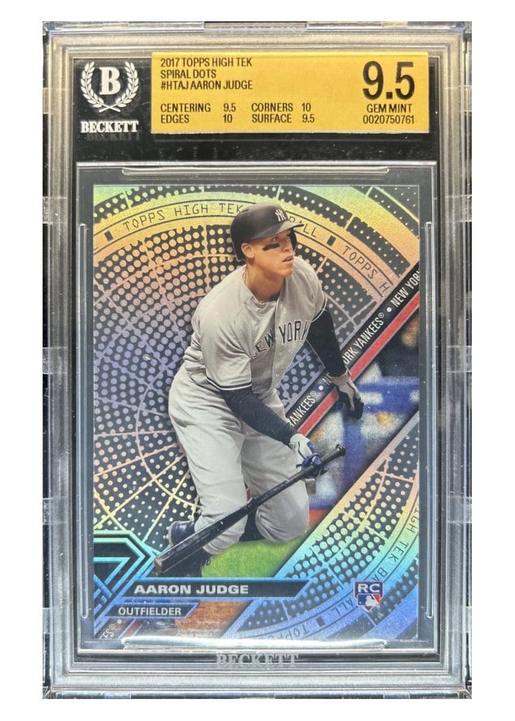 2017 Topps High Tek Base Set Aaron Judge #HT-AJ card