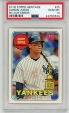 2018 Topps Heritage Aaron Judge #25 card