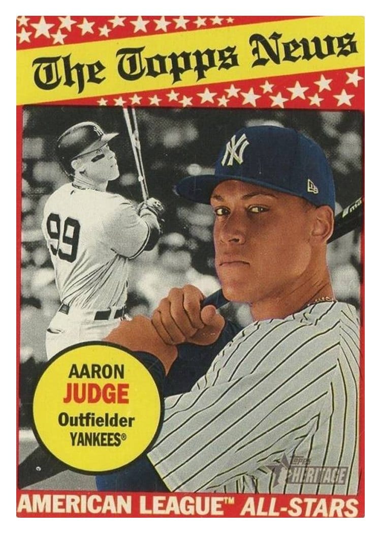 2018 Topps Heritage Base Set Aaron Judge #278 card