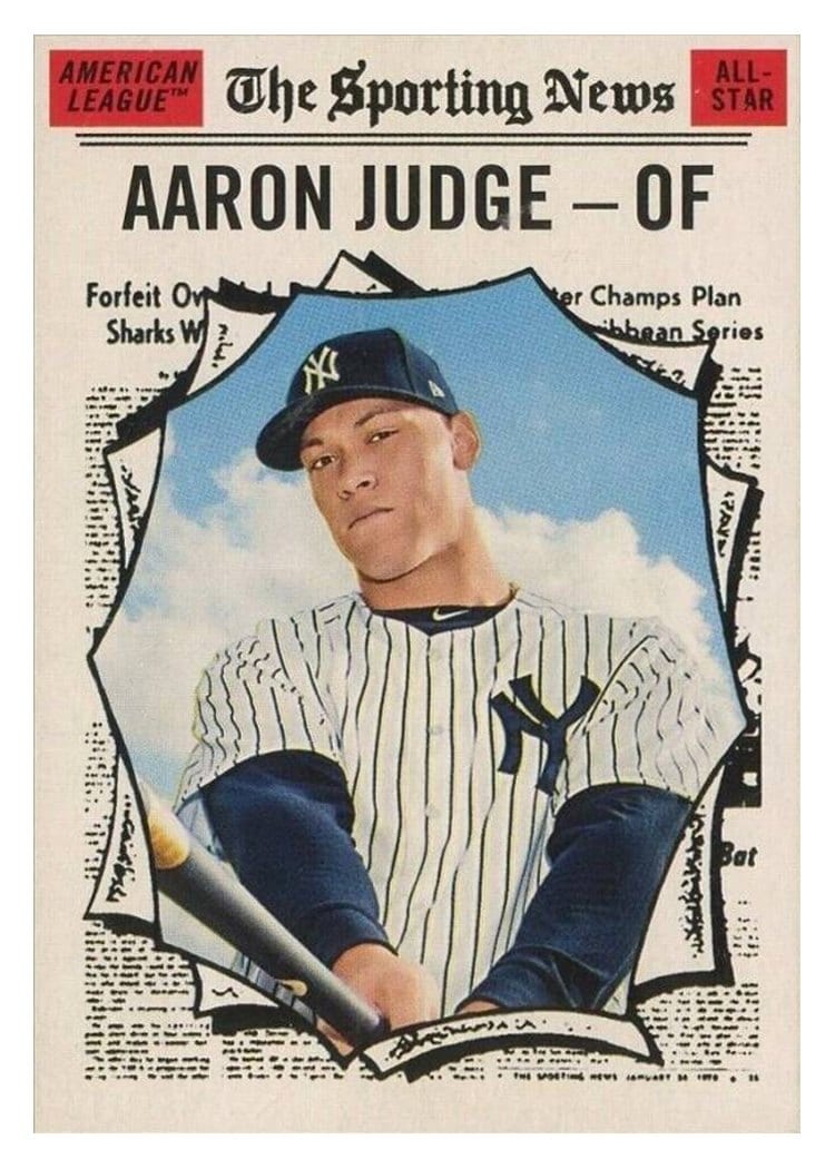 2019 Topps Heritage Base Set Aaron Judge #356 card