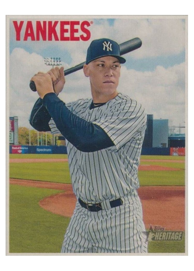 2019 Topps Heritage Base Set Aaron Judge #499 card