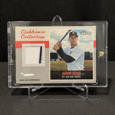 2019 Topps Heritage Clubhouse Collection Relics Aaron Judge #AJ card