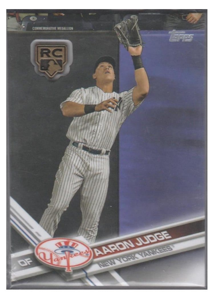 Aaron Judge 2020 Topps Rookie Card Retrospective RC Logo Medallion Manufactured Relics card