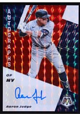 2021 Panini Mosaic Autographs Aaron Judge #AM-AJ card