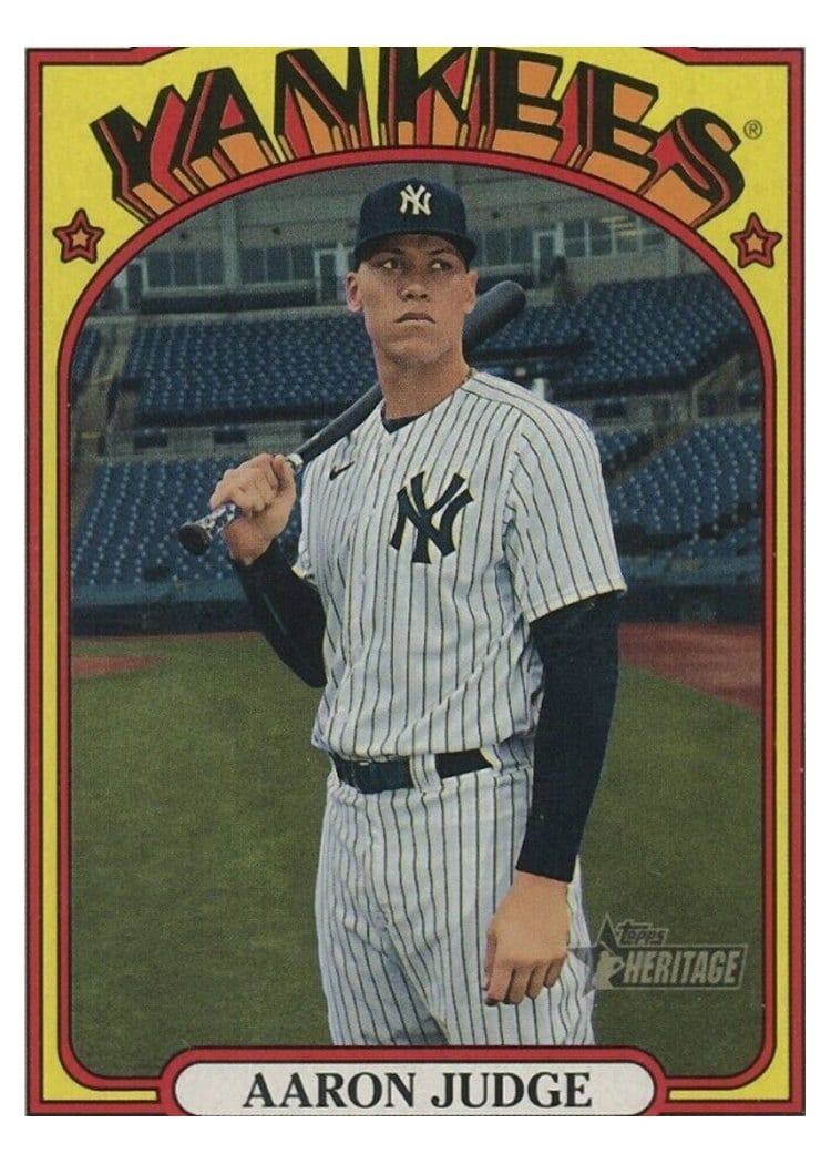 2021 Topps Heritage Base Set Aaron Judge #121 card