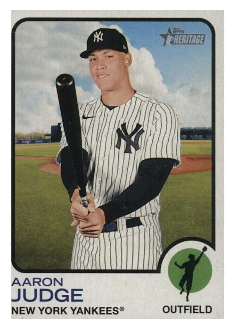 2022 Topps Heritage Base Set Aaron Judge #44 card