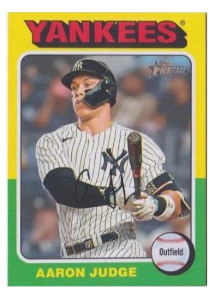 2024 Topps Heritage Aaron Judge #112 card