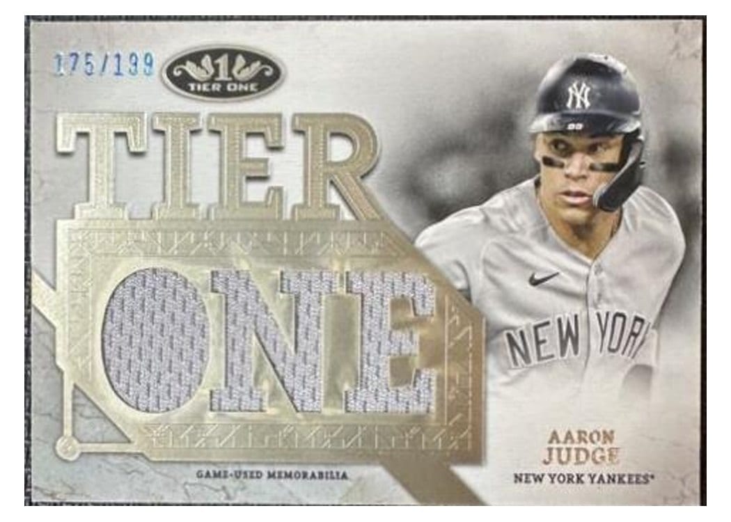 2024 Topps Tier One Die-Cut Relics Aaron Judge #T1RD-AJ card