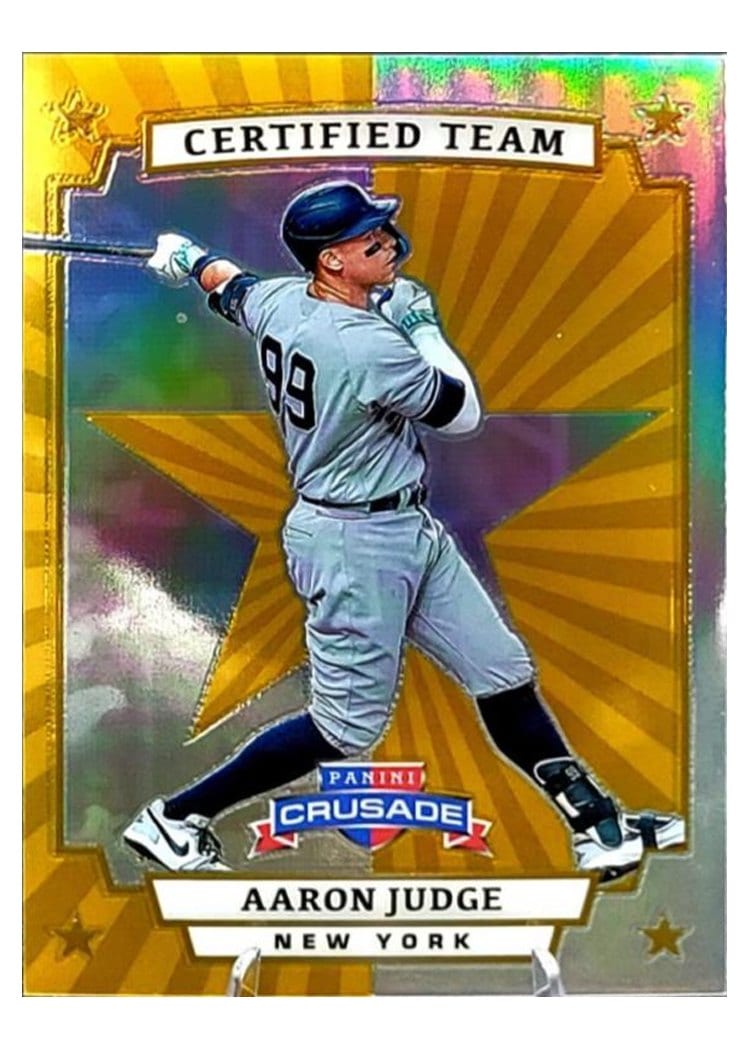 2025 Panini Crusade Certified Team Aaron Judge #4 card