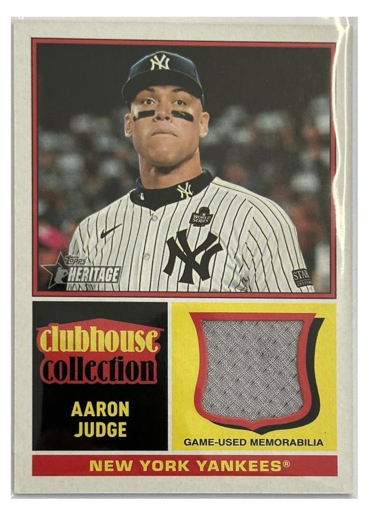 2025 Topps Heritage Clubhouse Collection Relics Aaron Judge #CCR-AJ